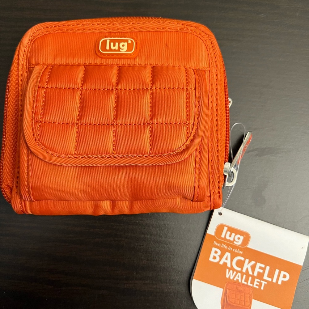 Lug classic backflip wallet sunset orange